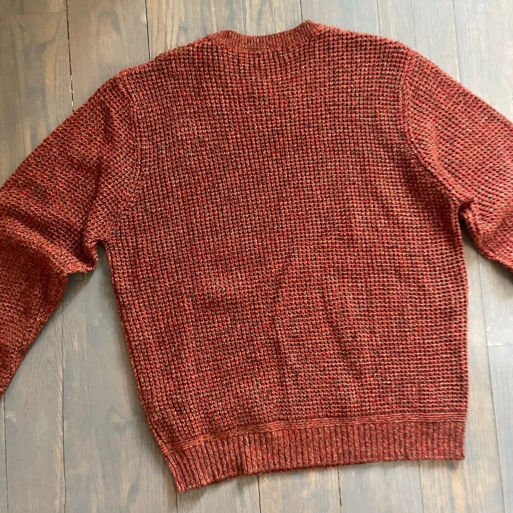 Marks & Spencer Men's Orange and Red Jumper